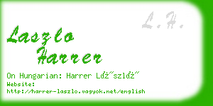 laszlo harrer business card